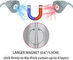 2 PCS Magnetic Curtain Tiebacks, European Style Convenient Drape Tie Backs - Image 6
