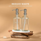 MaisoNovo Soap Dispenser 3-Piece Set | 16.9oz Clear Bottles - Image 7