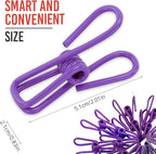 30 Pack Purple Chip Bag Clips for Food - Image 2