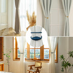 Magnetic Curtain Tiebacks 2 Pack Outdoor Rope Curtain Tie Backs Decorative - Image 6