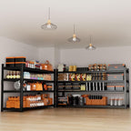 Storage Shelves Heavy Duty 4 PCS, 4-tier Adjustable Metal Industrial Utility - Image 6