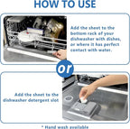 Upgraded Eco Dishwasher Detergent Sheets Up To 32 Loads, Unscented Plastic Free - Image 4