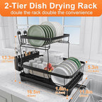 Dish Drying Rack Two-Tier Drying Rack - Image 7