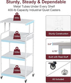 4 Tier White Printer Stand - Image 2