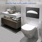 Toilet Seat Cover Dispenser Wall Mounted Stainless Steel Matte Black - Image 6