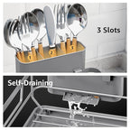 Dish Drying Rack for Kitchen Counter, Space-Saving Dish Rack, Sink Kitchen - Image 4