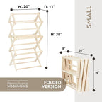 Pennsylvania Woodworks Clothes Drying Rack: Solid Maple Hard Wood Laundry Rack - Image 3