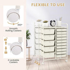 GOFLAME 15-Drawer Rolling Storage Cart, Utility Cart - Image 5