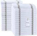 Dish Towels Set Size 15x25 Inch, 100% Cotton Soft & Absorbent Linen Kitchen by Avalon+Kitchen