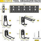 Ultrawall Garage Storage Organization, Versatile Storage Hooks Garden Tool - Image 2