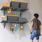 2x4ft Heavy Duty Garage Shelving, 200LB Capacity Storage Rack - Image 2