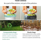 Biodegradable 8 Gallon Trash Bags, AYOTEE Garbage Bags 8 gallon, Compostable - Image 4