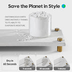 Water Absorbing Stone Sink Caddy Kitchen Sink Organizer Tray, Diatomite - Image 4