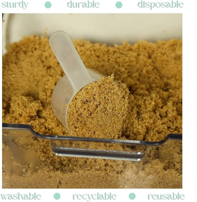4 Pack – 2 Tablespoon Plastic Measuring Scoop – 1/8 cup / 29.6cc / 29.6 ml / 1 - Image 6