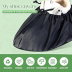 Frienda 8 Pairs Non Slip Reusable Shoe Covers Waterproof Boot Covers - Image 4