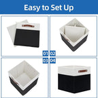 Temary Foldable Storage Cubes Set of 4 - Image 7