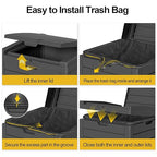 31 Gallon Outdoor Trash Can - Image 7
