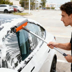 eazer Professional Window Squeegee, 2-in-1 Rotatable Squeegee - Image 2