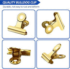 30 Pack Small Bull Clips 0.87 Inch Mini Metal Hinge Clips Binder Paper Hinge - Image 4