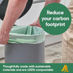 Compostic Home Compostable Trash Bags, 13 Gallon Tall Kitchen Rubbish Bags - Image 2