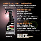Flitz Calcium, & Lime Remover - 16oz Bottle of USA-Made Limescale Remover - Image 5