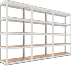 HOMEDANT House 5-Tier Laminated Metal Shelving Unit Adjustable Storage Utility by TheBestOrganizingSolution
