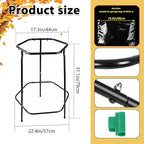 Garden Trash Bag Holder Stand, Metal Leaf Bag Holder, Frame Holds 30-55 Gallon - Image 2