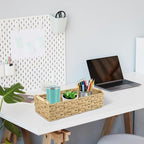 OIAHOMY Toilet Paper Baskets Handmade Paper Rope Decorative Wicker Storage Tank - Image 7