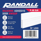 Adhesive Backed Door Draft Stopper – Silicone Under Door Sweep - Image 7