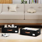 Underbed Storage With Wheels, Large Capacity 10 inches Height Storage Bins - Image 2