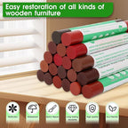 Furniture Markers Touch Up, 20 Colors Wood Filler Sticks, Wood Wax Crayons - Image 4
