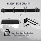 Wall Mount Tool Storage Rack, Heavy Duty Garage Storage Tool Organizer - Image 4