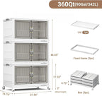 BROVIEW 360Qt Stackable Storage Bins - Image 2