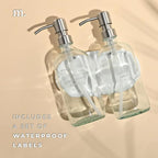 MaisoNovo Soap Dispenser 3-Piece Set | 16.9oz Clear Bottles - Image 5