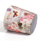 PU Leather Small Trash Can Wastebasket, Round Garbage Container Basket - Image 6