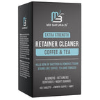 Coffee and Tea Retainer Cleaner Tablets, Removes Odors, and Plaque, 4-Month by M3Naturals