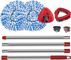 Spin Mop Handle Mop Heads and Base Replacement Sets Compatible - Image 9