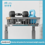 1 Packs 2 Tier Grey Under Sink Organizer, Under Sink Organizers and Storage - Image 4