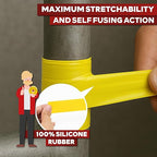 XFasten Self Fusing Silicone Tape Waterproof – 1" x 36 Feet Yellow, Self - Image 6