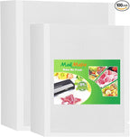 MakMeFre 100 Count Vacuum Sealer Bags 50 of Each Size 50 Pint 6"X10"and 50 by MakMeFreDirect