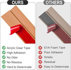 20Ft Carpet Floor Transition Strip, Self Adhesive Floor Edging Trim Strip - Image 4