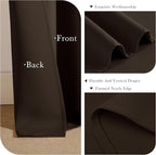 PONY DANCE Blackout Small Curtains 36 inch 2 Panels Set, Room Darkening Short - Image 6