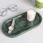 Natural Marble Tray, Oval Vanity Decorative Tray - Image 7