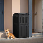 Flamaker 30 Gallon Trash Can, Resin Outdoor Garbage Can - Image 6