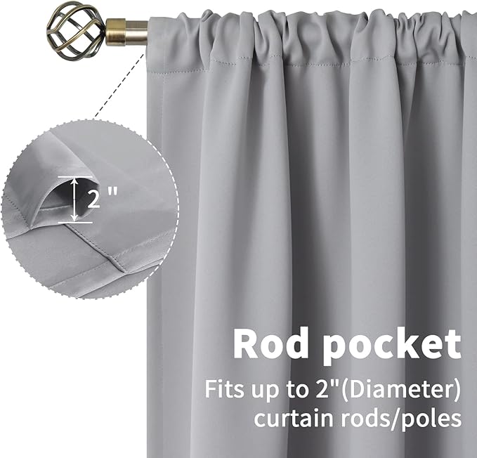 BGment Small Window Curtains 30 Inches Length - Image 4