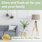 Nispira True HEPA Filter with 4 Pre-Carbon Filters Compatible with Whirlpool - Image 7