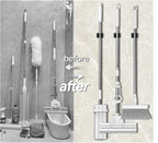 3-H Broom Hanger, Mop Holder Wall Mount 8 Pack, Broom Holder Wall Mount - Image 5