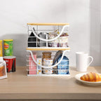 Extra Large Trash Bag Holder Stackable Kitchen Storage White, 2 Pack Wall - Image 5