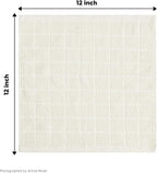 Artoid Mode Checkered Designed Cotton Beige Terry Kitchen Dish Cloths, 12x12 - Image 7