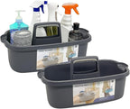 2-Pack Multi-Purpose Plastic Cleaning Caddy by Goderewild
